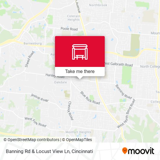Banning Rd & Locust View Ln map