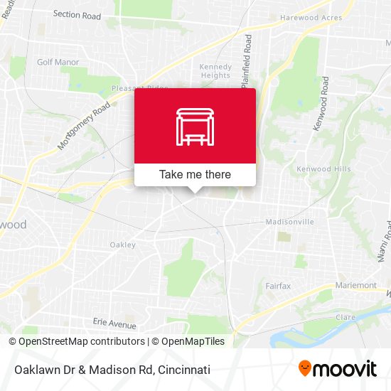 Oaklawn Dr & Madison Rd map