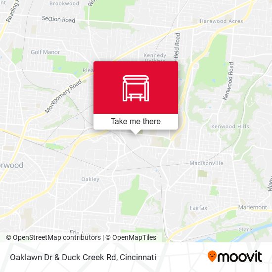 Mapa de Oaklawn Dr & Duck Creek Rd