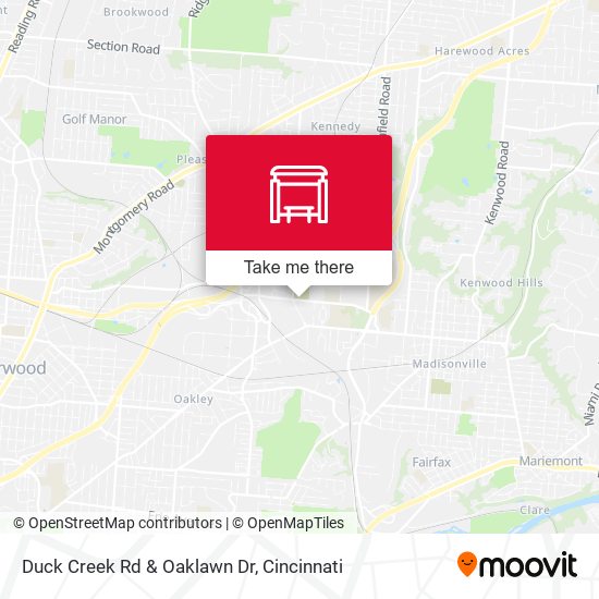 Mapa de Duck Creek Rd & Oaklawn Dr