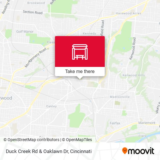 Mapa de Duck Creek Rd & Oaklawn Dr