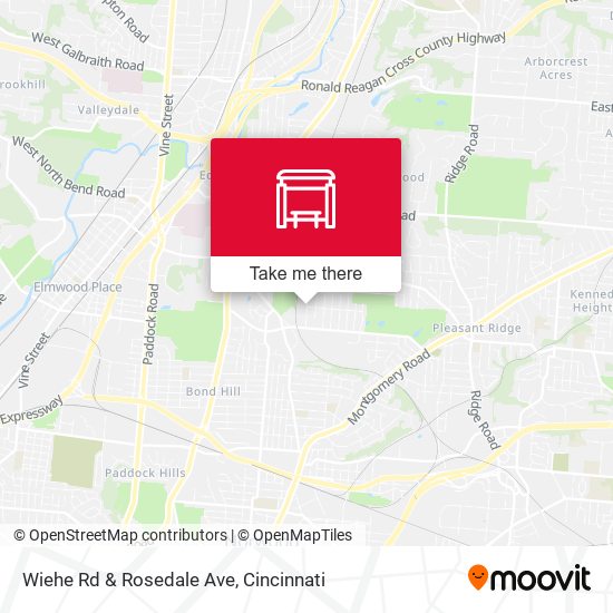 Wiehe Rd & Rosedale Ave map