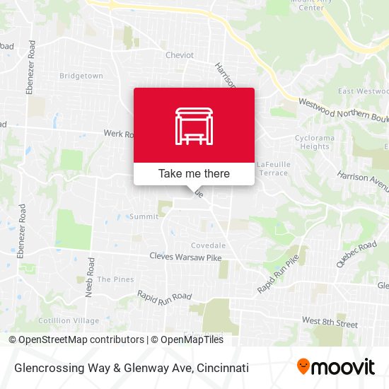 Mapa de Glencrossing Way & Glenway Ave