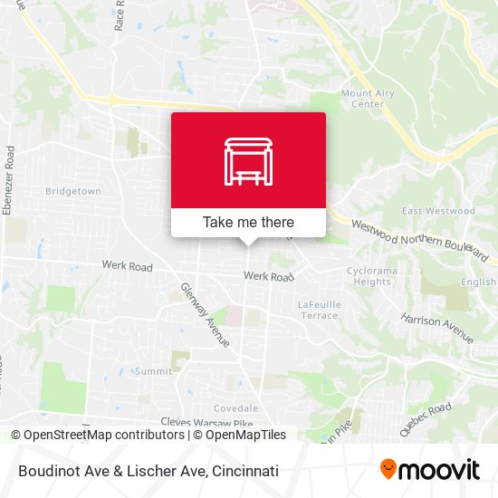 Boudinot Ave & Lischer Ave map