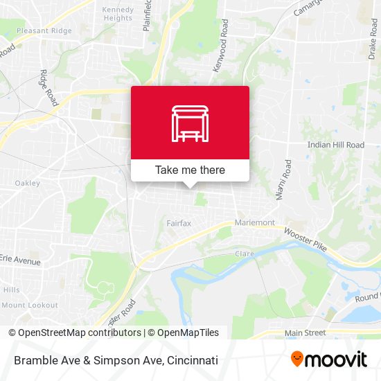 Bramble Ave & Simpson Ave map