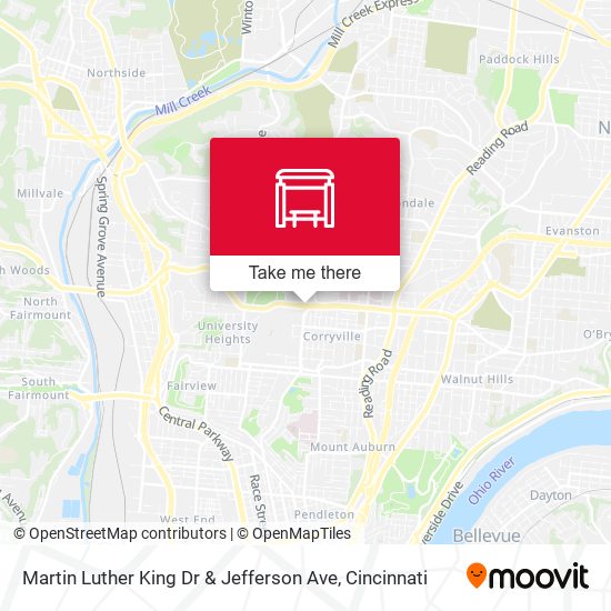 Martin Luther  King Dr & Jefferson Ave map