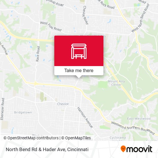 Mapa de North Bend Rd & Hader Ave