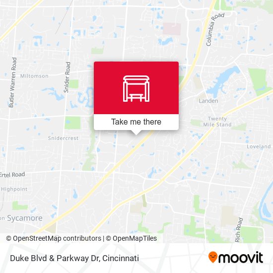 Duke Blvd & Parkway Dr map