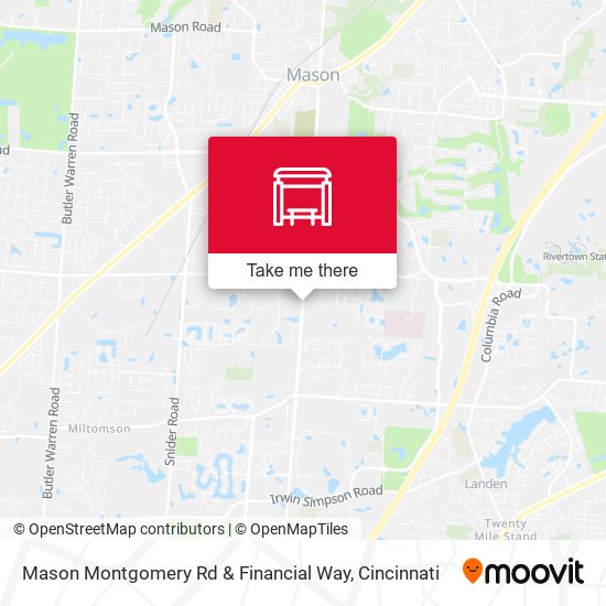 Mason Montgomery Rd & Financial Way map