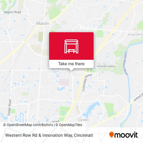 Western Row Rd & Innovation Way map
