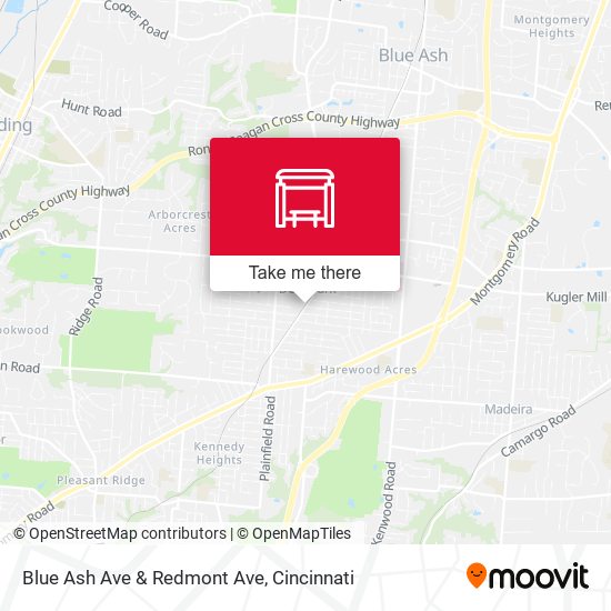 Mapa de Blue Ash Ave & Redmont Ave