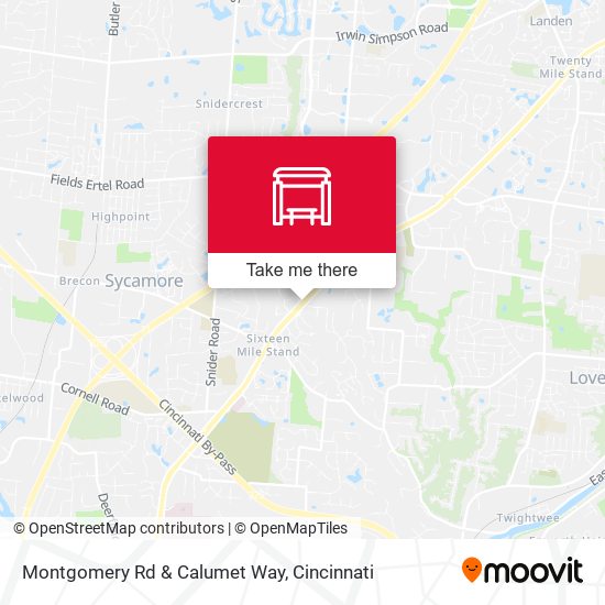 Montgomery Rd & Calumet Way map