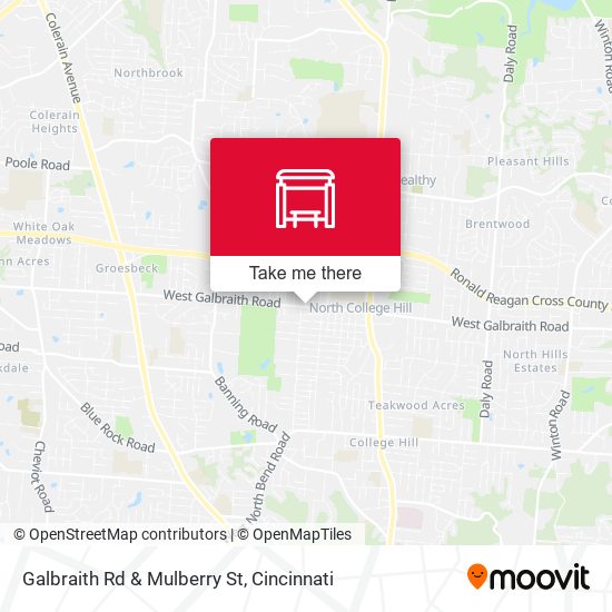 Galbraith Rd & Mulberry St map