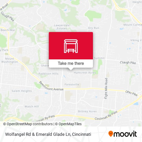 Wolfangel Rd & Emerald Glade Ln map