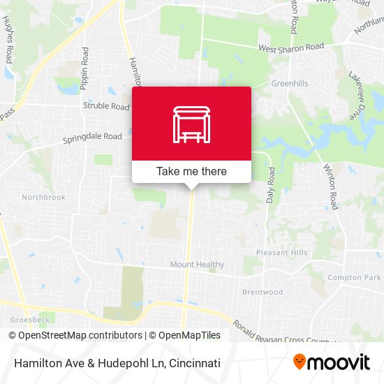 Hamilton Ave & Hudepohl Ln map