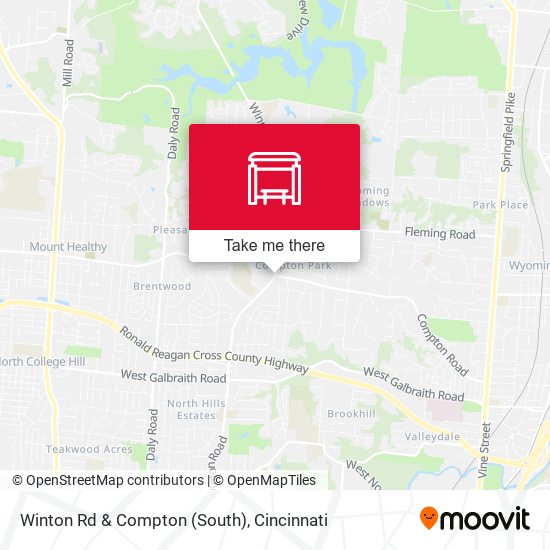 Winton Rd & Compton (South) map