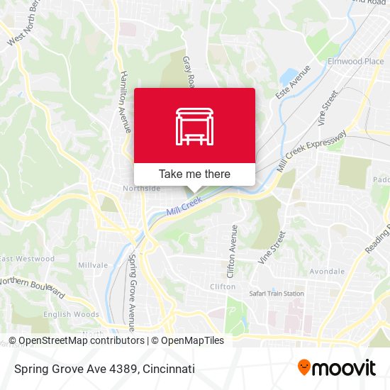 Spring Grove Ave 4389 map