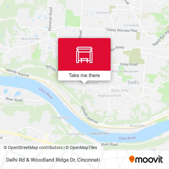 Delhi Rd & Woodland Ridge Dr map