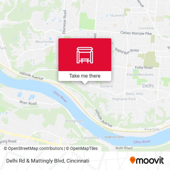 Mapa de Delhi Rd & Mattingly Blvd