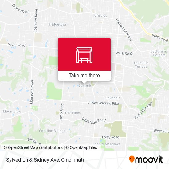 Sylved Ln & Sidney Ave map