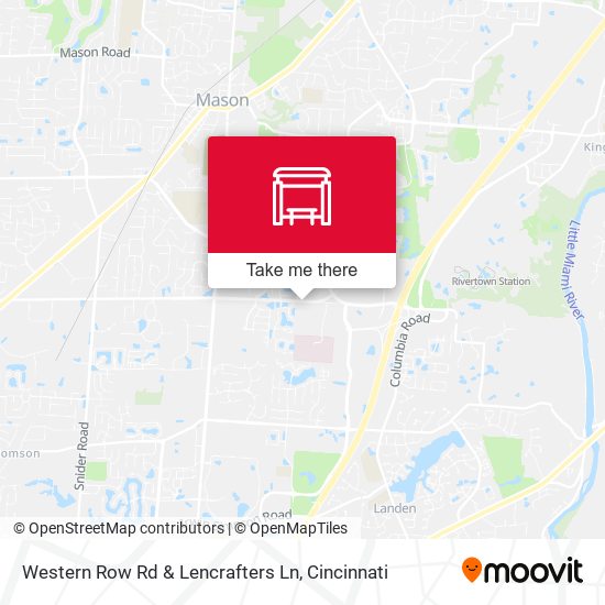 Western Row Rd & Lencrafters Ln map