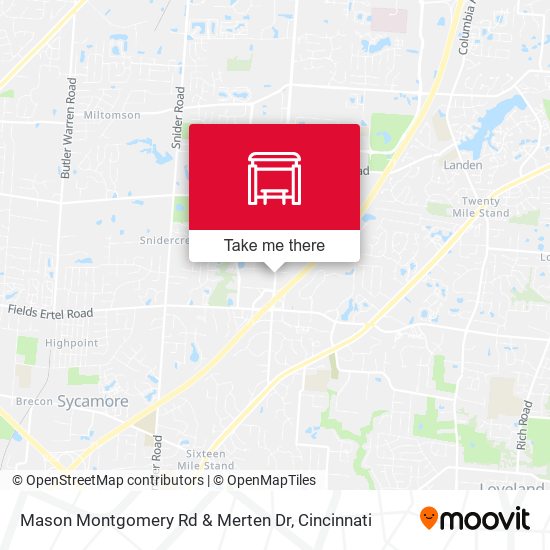 Mapa de Mason Montgomery Rd & Merten Dr