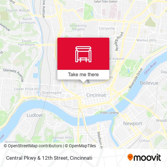 Central Pkwy & 12th Street map
