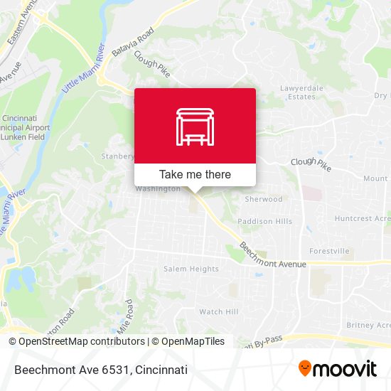 Beechmont Ave 6531 map