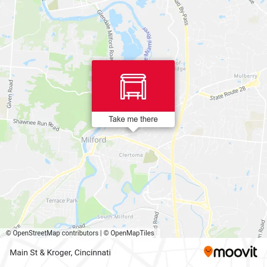 Main St & Kroger map