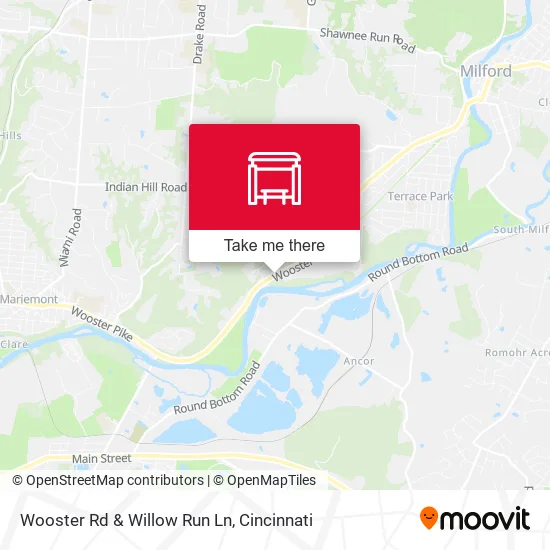 Mapa de Wooster Rd & Willow Run Ln