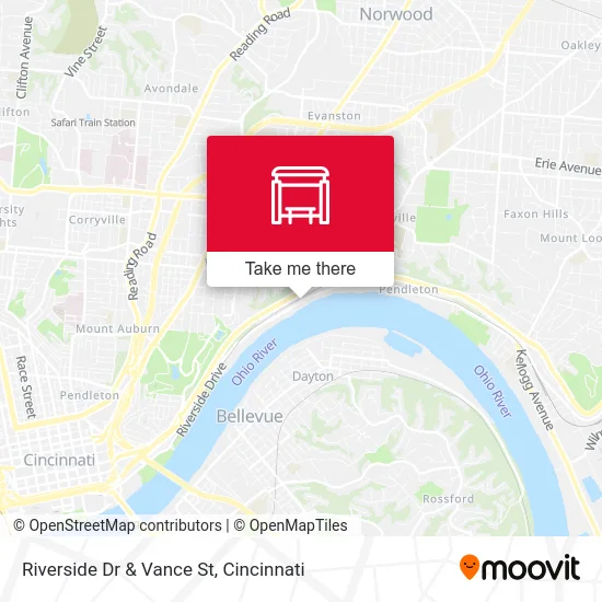 Riverside Dr & Vance St map