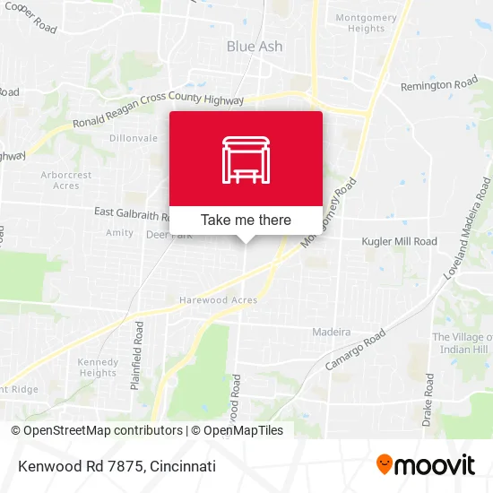 Kenwood Rd 7875 map