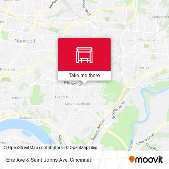 Mapa de Erie Ave & Saint Johns Ave