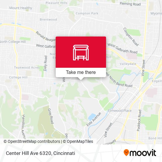 Mapa de Center Hill Ave 6320
