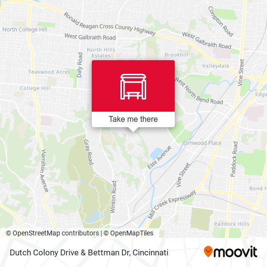 Dutch Colony Drive & Bettman Dr map