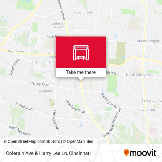 Colerain Ave & Harry Lee Ln map