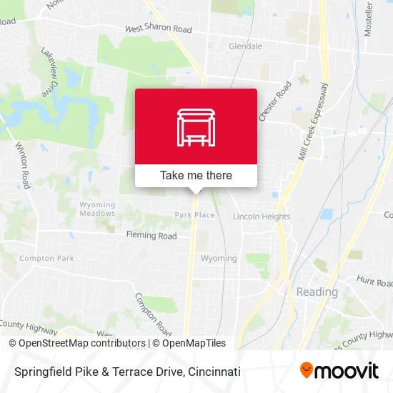 Mapa de Springfield Pike & Terrace Drive