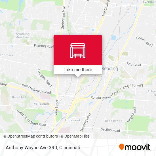 Anthony Wayne Ave 390 map