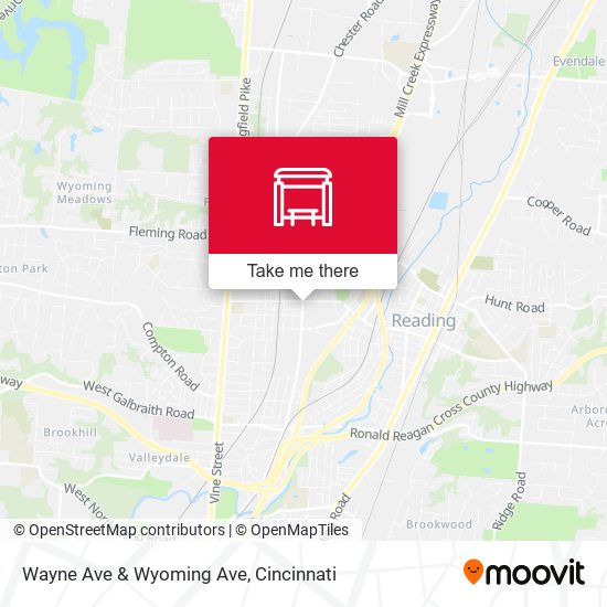 Wayne Ave & Wyoming Ave map