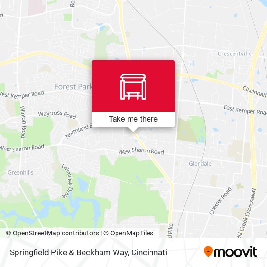 Springfield Pike & Beckham Way map