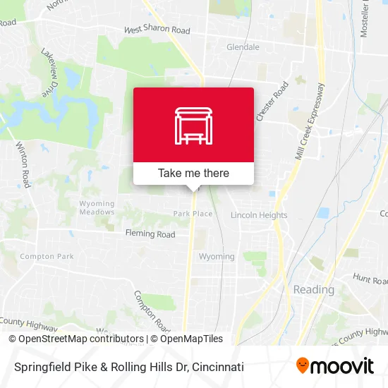 Mapa de Springfield Pike & Rolling Hills Dr