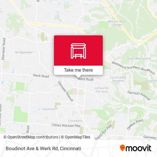 Boudinot Ave & Werk Rd map