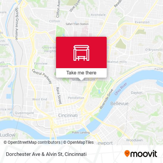 Mapa de Dorchester Ave & Alvin St