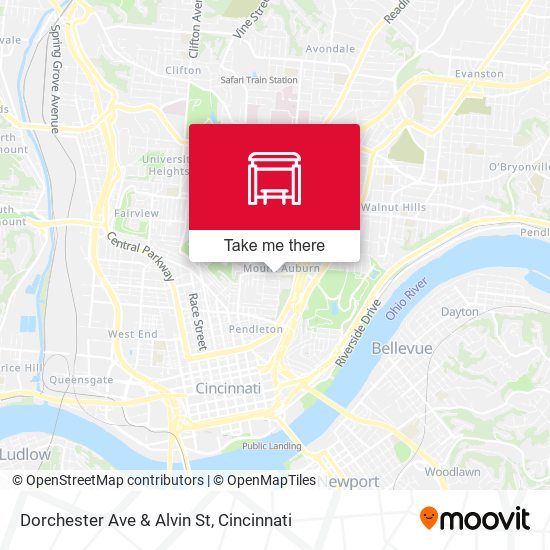 Dorchester Ave & Alvin St map