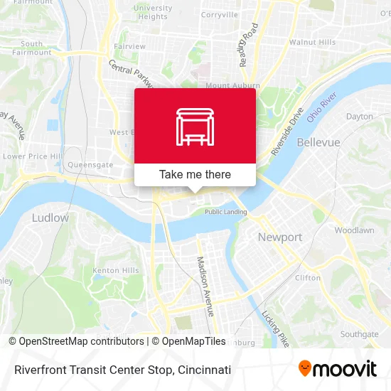 Riverfront Transit Center Stop map