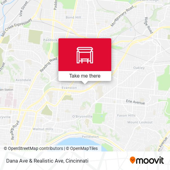 Dana Ave & Realistic Ave map