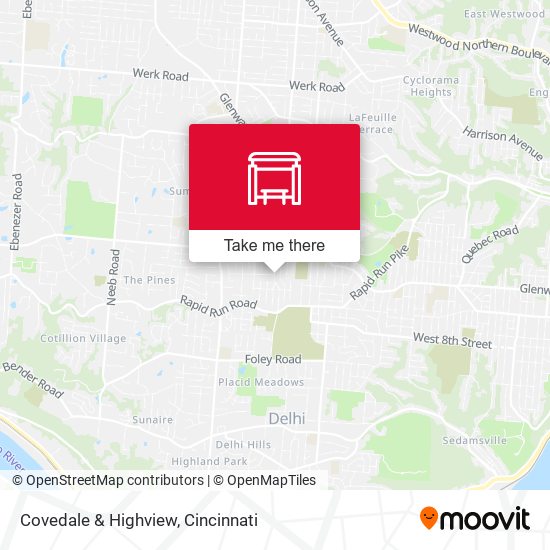 Mapa de Covedale & Highview