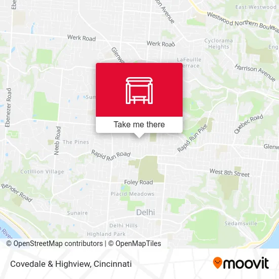 Covedale & Highview map