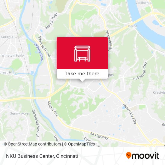 Mapa de NKU Business Center