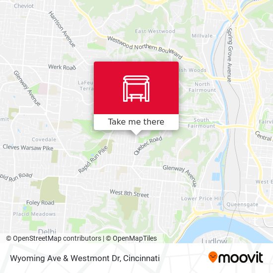 Wyoming Ave & Westmont Dr map